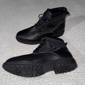 Men's Black Leather J75 Boots